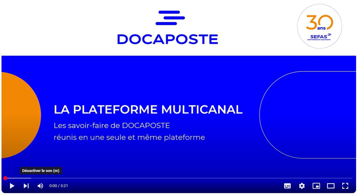 Lien vers la vidéo présentant la plateforme multicanal