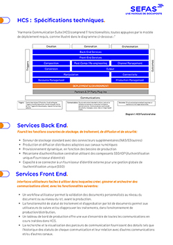 Spécifications Harmonie Communication V2