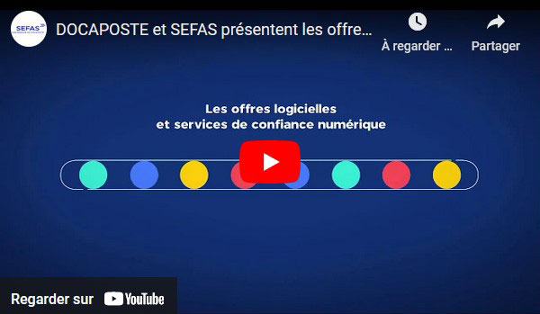 Lien vers la video présentant les offres logicielles de DOCAPOSTE