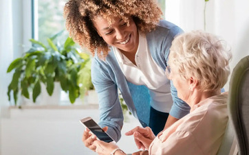Accessibilité - image présentant une personne âgée