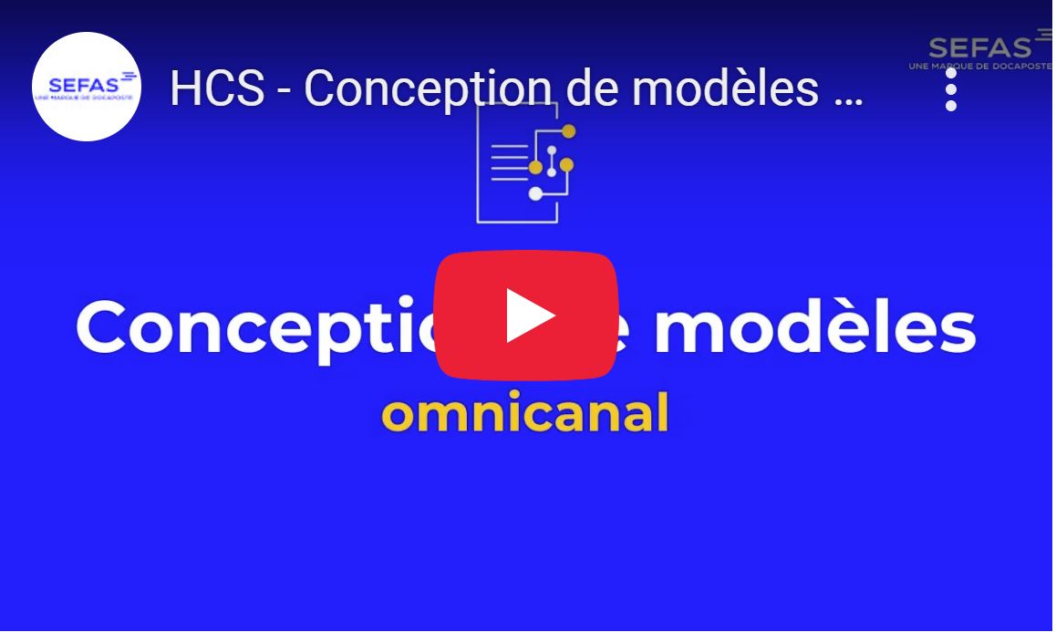 Lien vers la vidéo DESIGNER présentant la conception de modèles de documents