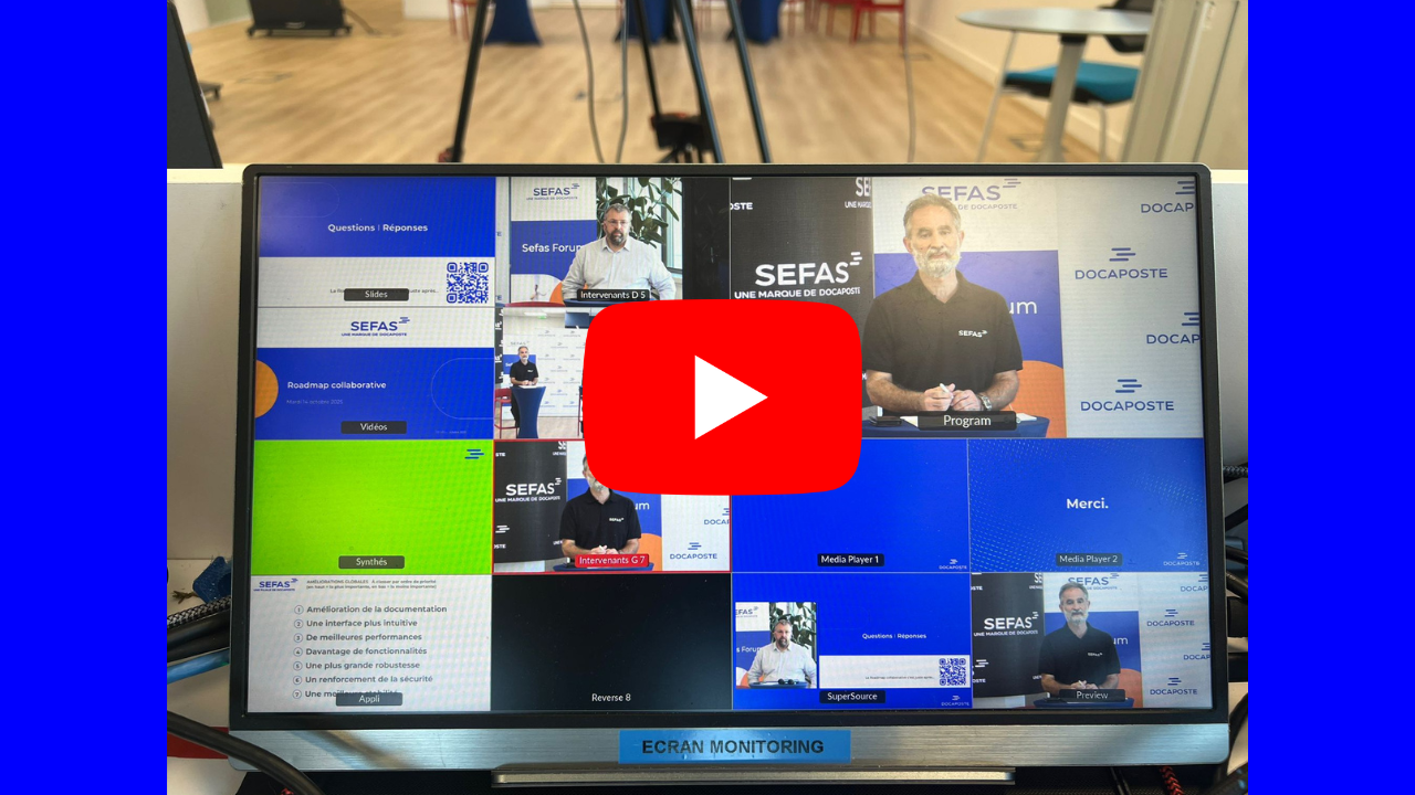 Lien vers la vidéo SEFAS FORUM 2025 sur You Tube